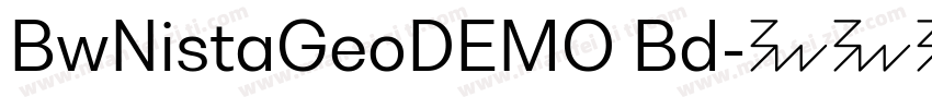 BwNistaGeoDEMO Bd字体转换